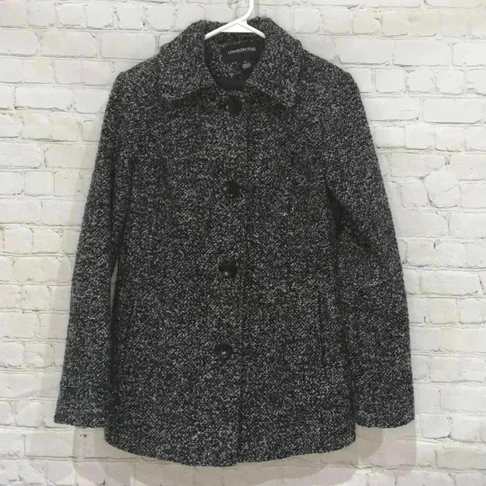 London Fog Tweed Coat